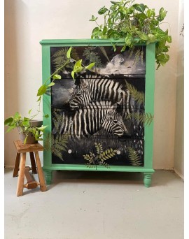 Zebras - Mint by Michelle decoupage papier - A3