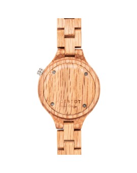 OAKLYN HOUTEN DAMESHORLOGE | 36MM | EIKENHOUT | ZILVER